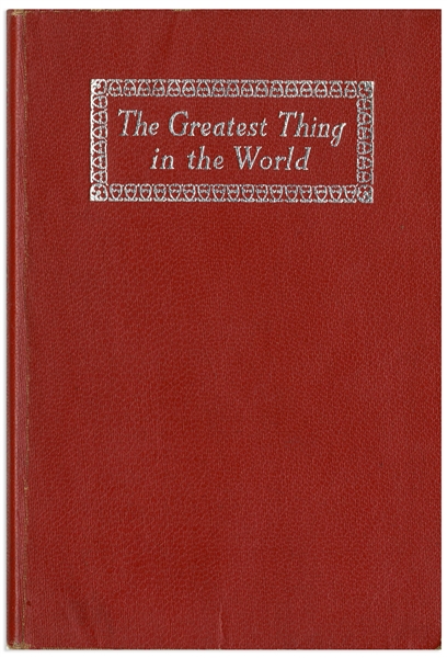 Martin Luther King Jr. Signed Book The Greatest Thing in the World